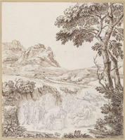 K VI 084
<br/>
Visioen van Christus bij altaar (onvoltooid)
<br/>
<em>Onofri, Crescenzio (1634-1714)</em>